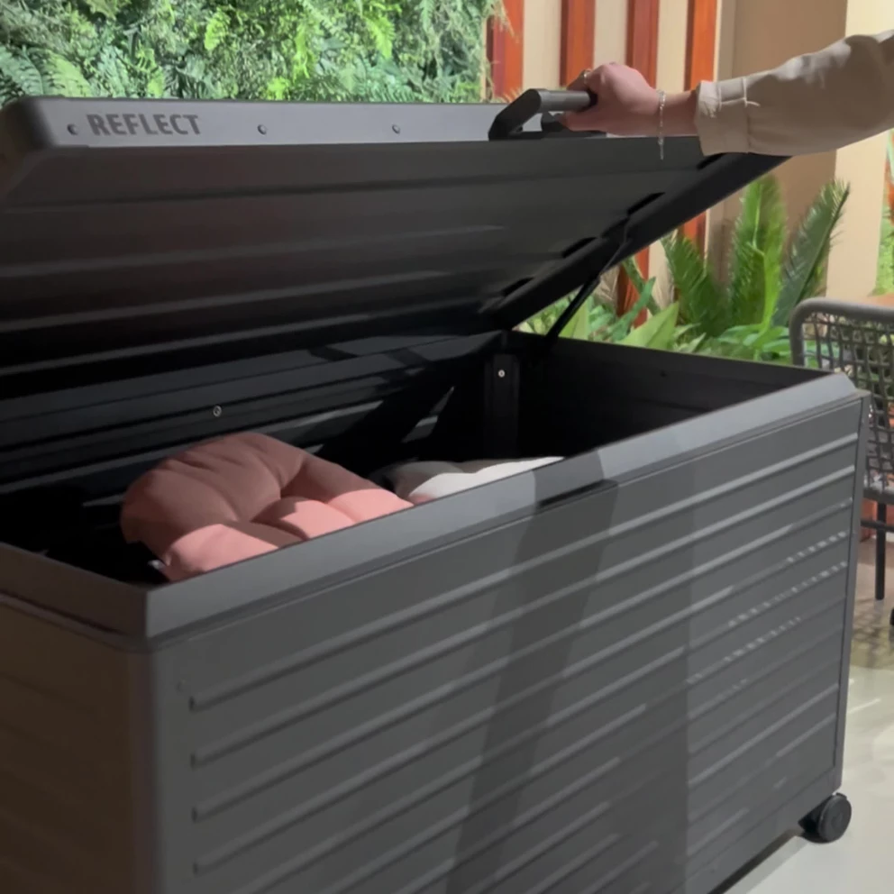 Opbergbox Trevor Extra Large - Zwart - 182 cm | HANOS SHOP